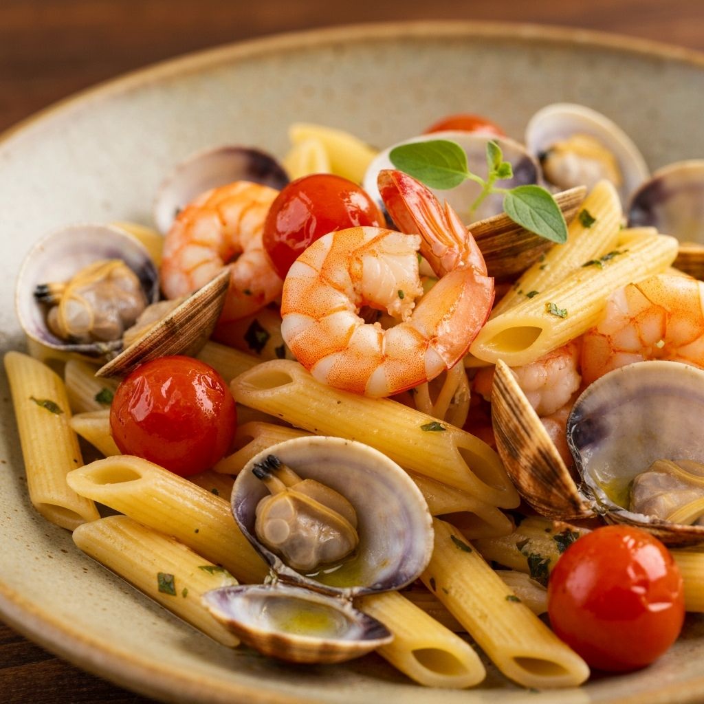 Mediterranean Seafood Pasta